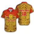 (Custom Personalised) Samoa College Hawaiian Shirt Polynesian Royal Style Version 2 TH12