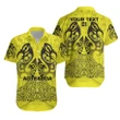 (Custom Personalised) Aotearoa Maori Rugby Hawaiian Shirt New Zealand Mount Taranaki Manaia, Custom Text And Number TH6