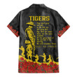 Richmond Tigers Hawaiian Shirt, Anzac Day For the Fallen A31B