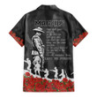 Collingwood Magpies Hawaiian Shirt, Anzac Day For the Fallen A31B