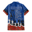 North Melbourne Kangaroos  Hawaiian Shirt, Anzac Day For the Fallen A31B