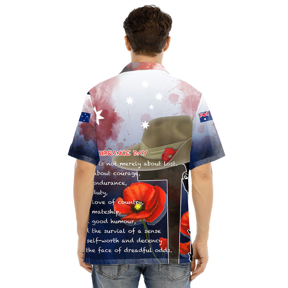 Anzac Day Remembrance Day Qoute Hawaii Shirt A31