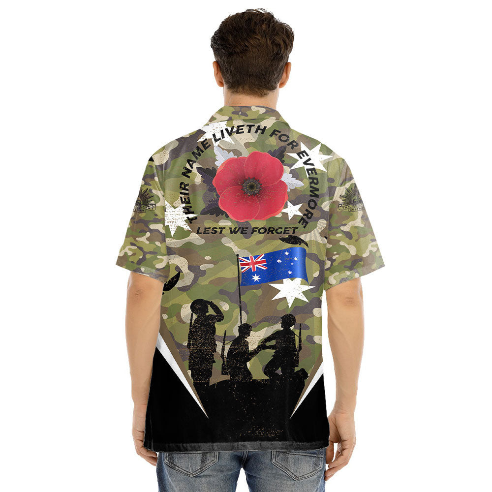Anzac Day Their Name Liveth For Evermore Hawaii Shirt A31