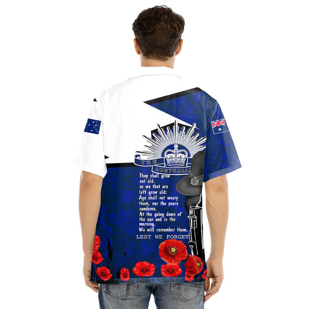 Anzac Day Lest We Forget Special Hawaii Shirt A31