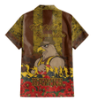 (Custom) Hawthorn Hawks Hawaiian Shirt, Anzac Day Lest We Forget A31B