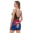 Rugby Life Dress - Newcastle Knights Tattoo Style Back Straps Cami Dress A31