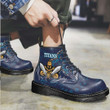Rugbylife Boots - (Custom) Gold Coast Titans Navy Ver. - Rugby Team Leather Boots