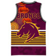 RugbyLife Jersey - (Custom) Brisbane Broncos Indigenous Naidoc - Rugby Team Basketball Jersey