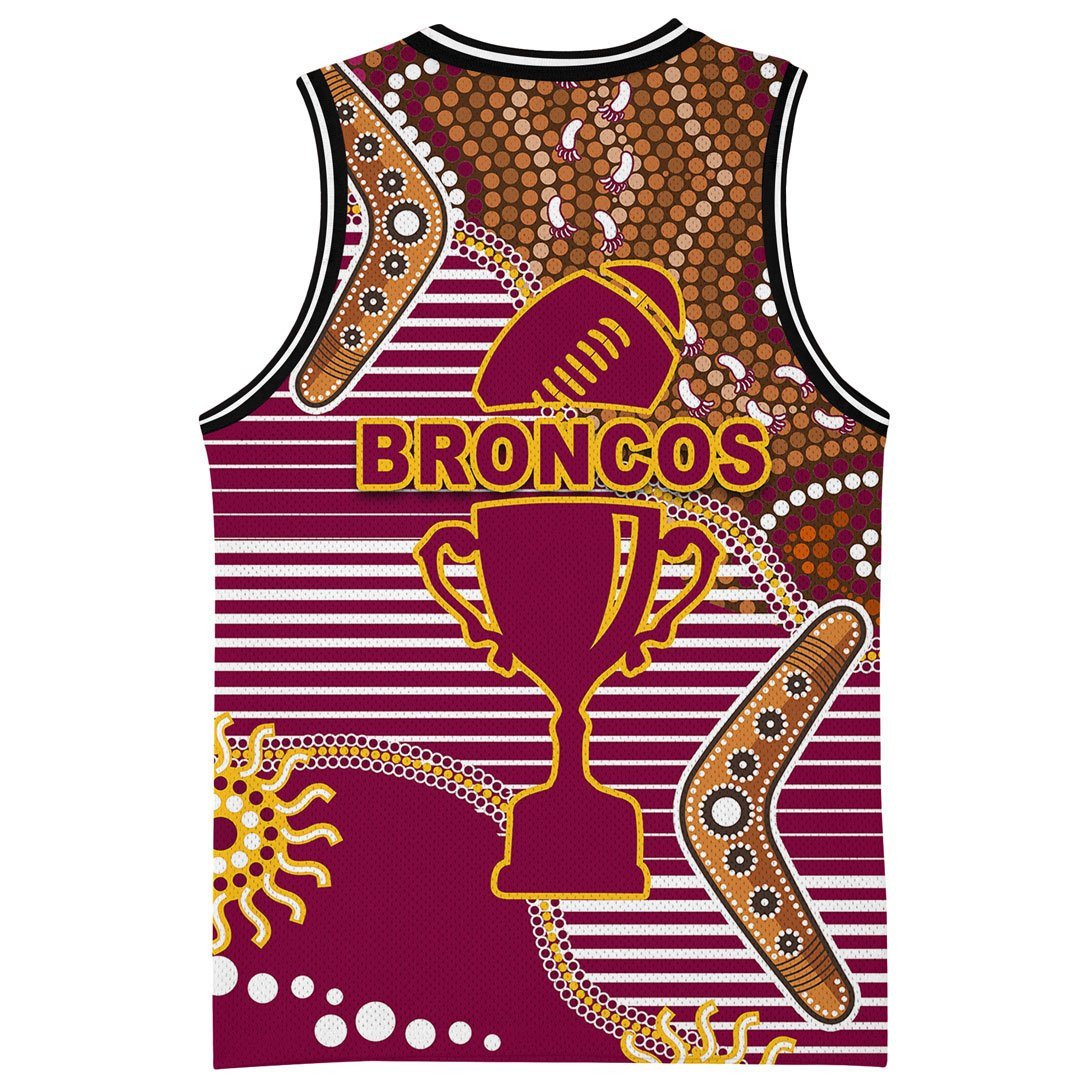 RugbyLife Jersey - Brisbane Broncos Indigenous Version 2.0 - Rugby Team Basketball Jersey