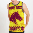 RugbyLife Jersey - (Custom) Brisbane Broncos Anzac Day Gold Style - Rugby Team Basketball Jersey