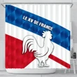 Rugbylife Shower Curtain - France Rugby Shower Curtain Le XV De France Sporty Style K8