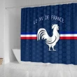 Rugbylife Shower Curtain - France Rugby Shower Curtain Le XV De France K8