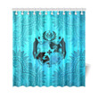 Tonga Shower Curtain Turquoise A24