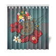 Tonga Shower Curtain - Blue Turtle Tribal A02