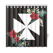 Wallis And Futuna Hibiscus Shower Curtain A02