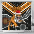 Rugby Life Shower Curtain - Wests Christmas Shower Curtain Tigers Indigenous K8