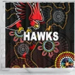 Rugby Life Shower Curtain - Illawarra Hawks Shower Curtain Indigenous K8