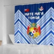 Rugbylife Shower Curtain - Mate Ma'a Tonga Rugby Shower Curtain Polynesian Creative Style - Blue K8