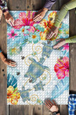 Turtle Hibiscus Polynesian Jigsaw Puzzle TH5