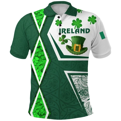 Ireland Polo Shirt Irish Saint Patrick's Day Unique Vibes K8