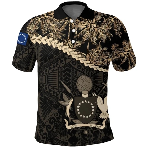 Cook Islands Polo Shirt Golden Coconut 01 A02