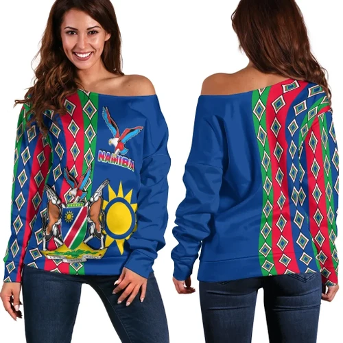Rugbylife Namibia Women Off Shoulder Sweater Special Style TH4