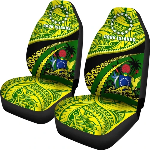 Cook Islands Car Seat Covers Polynesian Tattoo K4