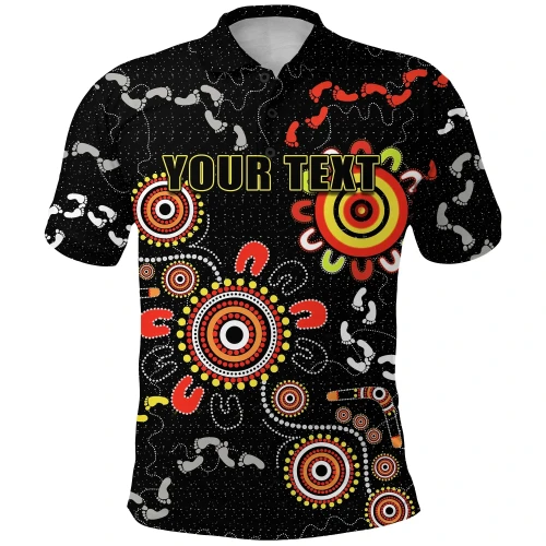 (Custom Personalised) All Stars Polo Shirt Style Shimmering Indigenous K13