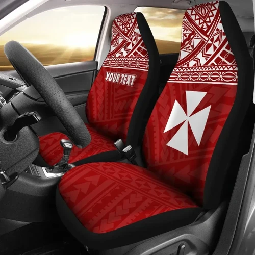 Wallis And Futuna Polynesian Custom Personalised Car Seat Covers Red - Bn11
