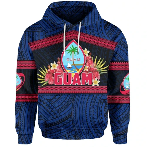 Guam Rugby Polynesian Patterns Hoodie TH4
