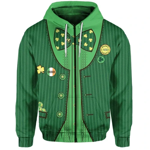 St. Patrick’s Day Ireland Zip-Hoodie Gile Special Style No.2 TH4