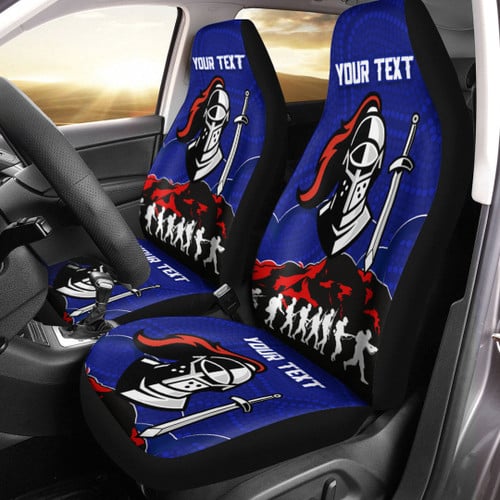 Rugbylife Car Seat Cover - (Custom) Newcastle Knights Anzac Day - Rugby Team Car Seat Cover