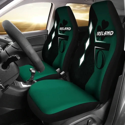 Rugbylife Car Seat Cover - Irish Rugby Car Seat Covers Celtic Shamrock Vibes K8
