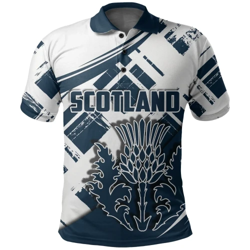 Rugbylife Polo Shirt - Scotland Rugby Polo Shirt The Thistle Special Style TH4