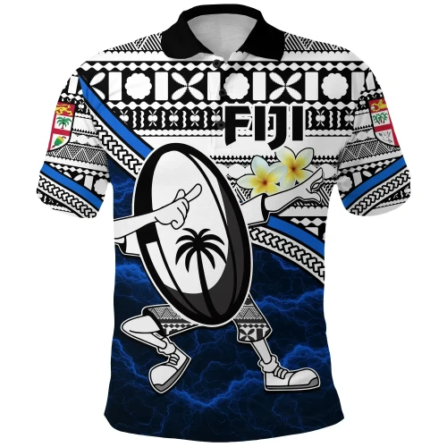 Rugbylife Polo Shirt - Fiji Rugby Polo Shirt Tapa Cloth Dab Trend Style K13