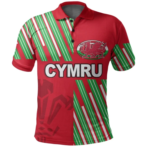 Rugbylife Polo Shirt - Cymru Polo Shirt Rugby Style TH4