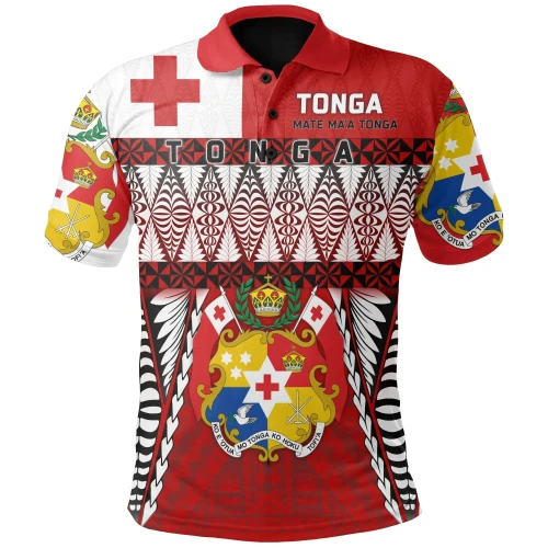 Rugbylife Polo Shirt - Tonga Polo Shirt - Mate Ma'a Tonga - Rugby Style TH5