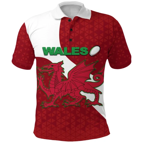 Rugbylife Polo Shirt - Wales Rugby Polo Shirt Victorian Vibes K36
