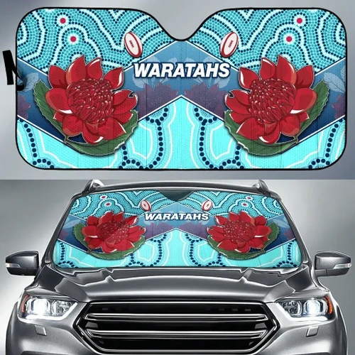 Rugbylife Auto Sun Shades - New South Wales Rugby Auto Sun Shades Indigenous NSW - Waratahs K13