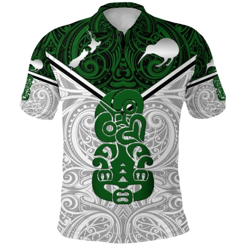 Rugbylife Polo Shirt - New Zealand Maori Rugby Polo Shirt Pride Version - White K8