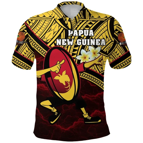 Rugbylife Polo Shirt - Papua New Guinea Rugby Polo Shirt Style Dab Trend K13