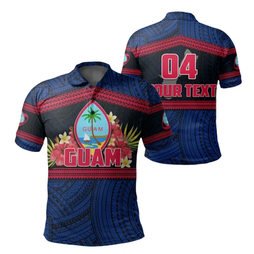 Rugbylife Polo Shirt - (Custom Personalised)Guam Rugby Polynesian Patterns Polo Shirt TH4