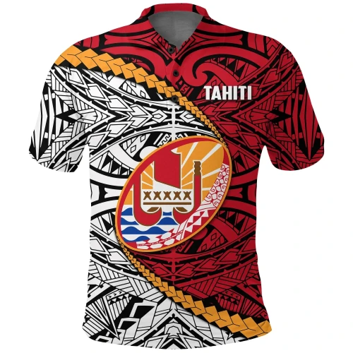 Rugbylife Polo Shirt - Tahiti Polynesian Rugby Polo Shirt K4