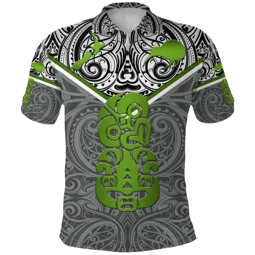 Rugbylife Polo Shirt - New Zealand Maori Rugby Polo Shirt Pride Version - Gray K8
