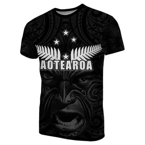 Rugbylife T-Shirt - New Zealand Rugby The Haka Tatto Face T-Shirt TH4