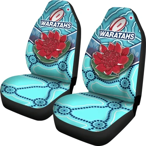 Rugbylife Car Seat Cover - New South Wales Rugby Car Seat Covers Indigenous NSW - Waratahs K13