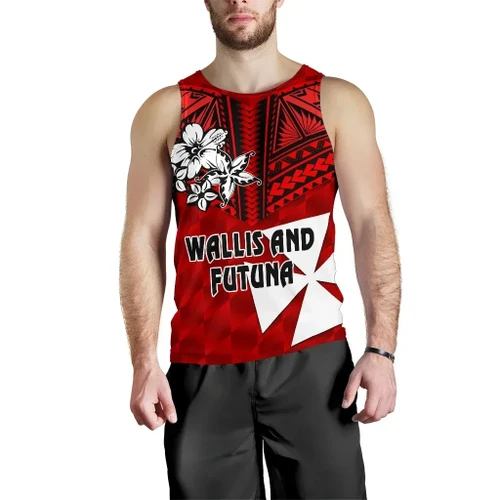 Rugbylife Tank Top - Wallis and Futuna Rugby Men's Tank Top Sporty Vibes K8