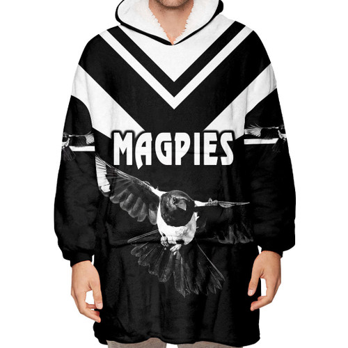 Rugbylife Hoodie - (Custom) Collingwood Magpies Soldiers Simple Style- Football Team Snug Hoodie