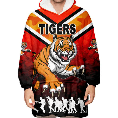 Rugbylife Hoodie - (Custom) Wests Tigers - Rugby Team Snug Hoodie