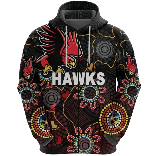 Rugby Life Hoodie - Illawarra Hawks Zip Hoodie Indigenous